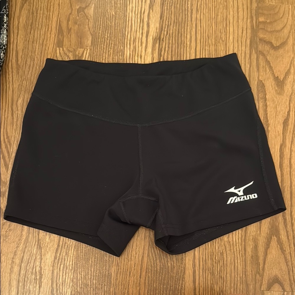 Mizuno Women's Black Athletic Shorts Spandex